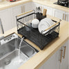 Stainless Steel Sink Dish Drying Rack Dish Cup Drainer Rack Kitchen Storage Shelf Rack Organizer Holder Drainer Shelf
