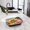 10pcs Disposable Plastic Food Containers Fruit Salad Bento