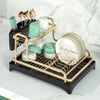 Space Aluminum Dish Rack Kitchen Shelf