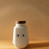 Beech Cover Small Expression Seasoning Containers Ceramic Coffee Bean Pot