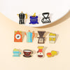 Brooch Coffee Maker Coffee Cup Commemorative Badge Gift Metal